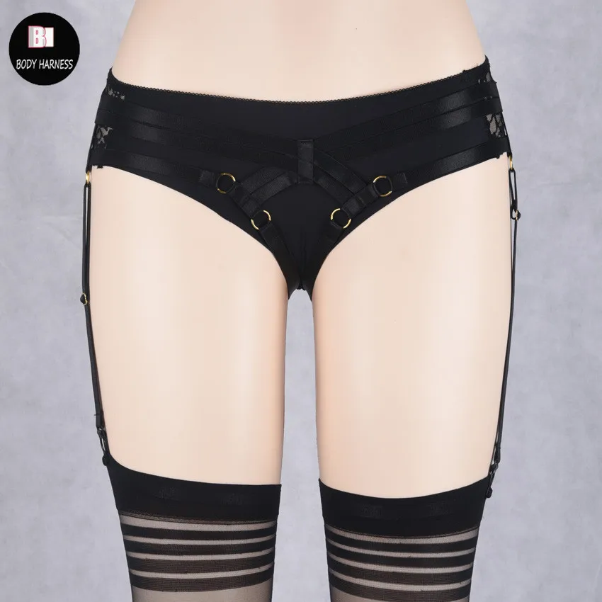 Подвязки для чулок женские регулируемые ручной работы в стиле панк гот Харадзюку