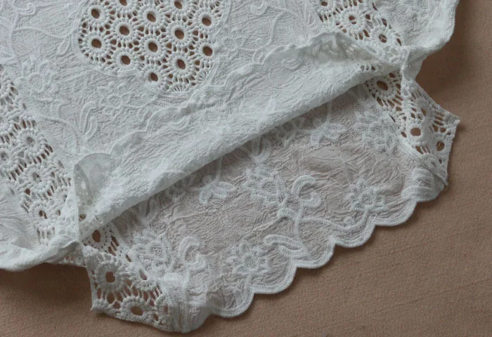

White Women Blouse Sexy Lace Crochet Boho Casual Beach Embroidery Batwing Sleeve Blouses Shirt Tops High quality Clothes China