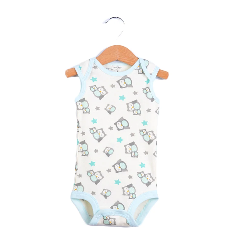 Unisex Baby Rompers Summer Girl Clothes 3PCS Boy Romper Sleeveness Newborn Clothing Set Cotton Infant Jumpsuits | Детская одежда и