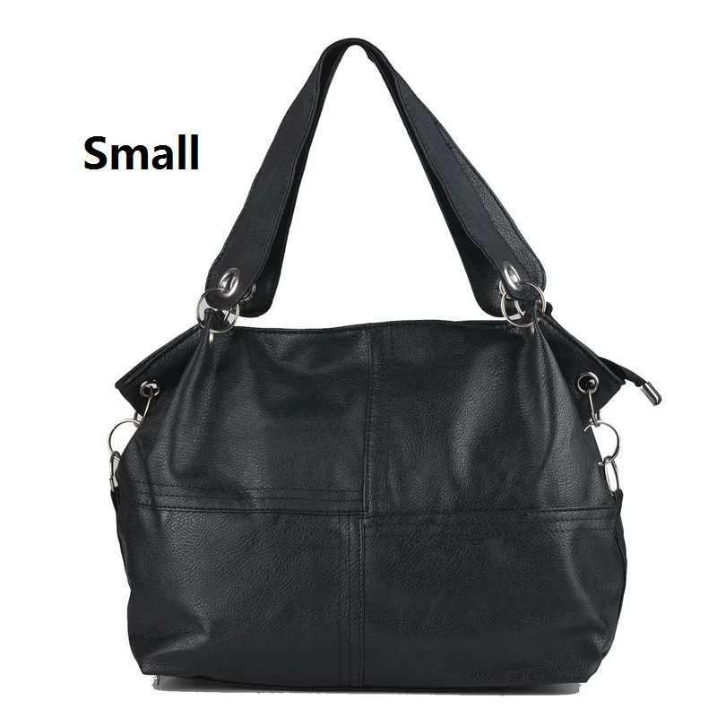 Small black Хит! Женская сумка, специальное предложение, Сумки из искусственной кожи, женская сумка-мессенджер/комбинированные винтажные женские сумки через плечо - Цвет: Small black