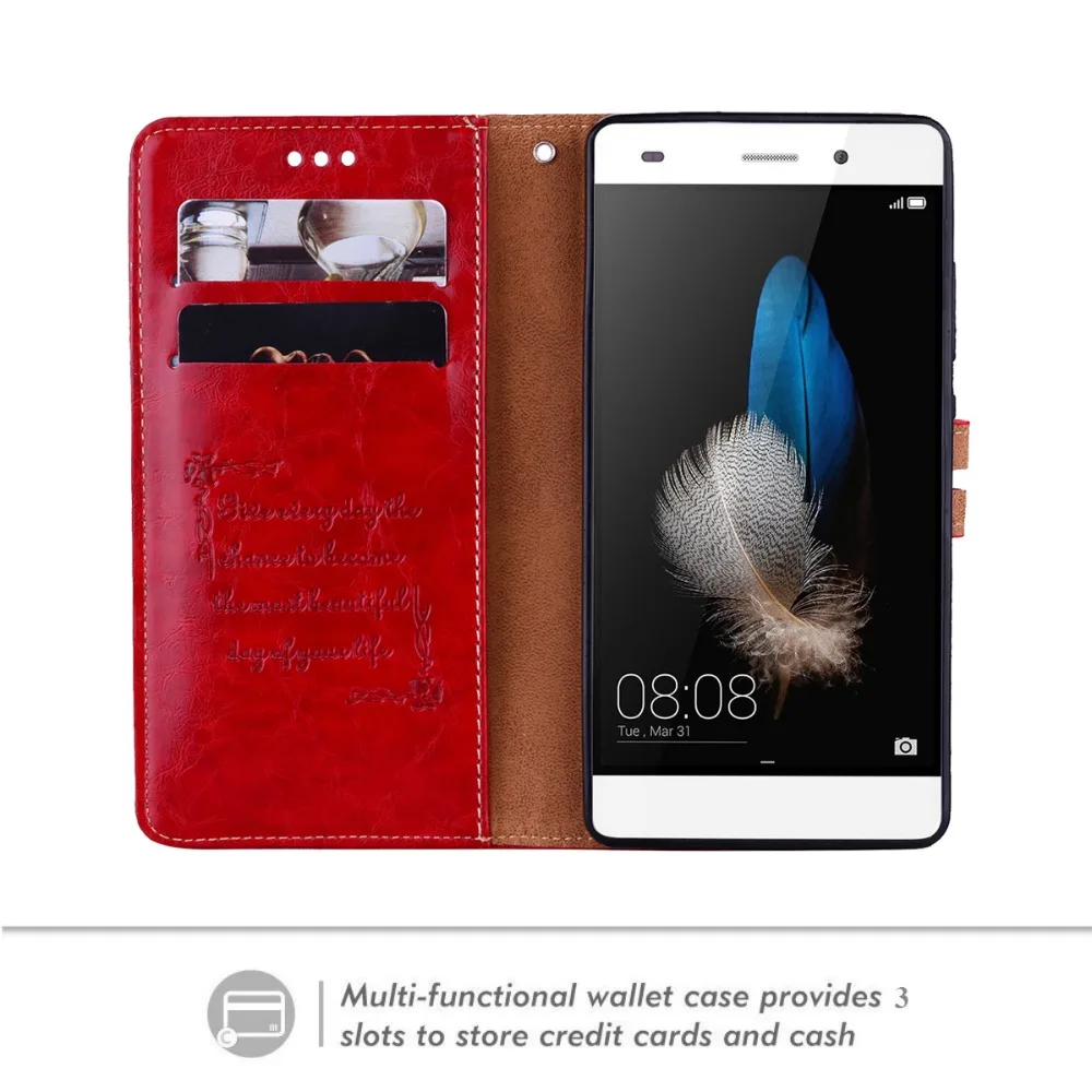 Винтажный флип кейс baisxst из искусственной кожи для Huawei P8 P9 P10 LITE чехлы телефонов