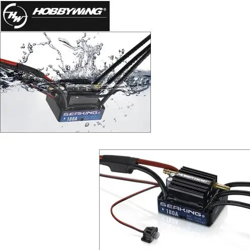 Hobbywing seaking V3 водонепроницаемый 30A/60A/120A/180A 2 6S Lipo регулятор скорости 6 в BEC