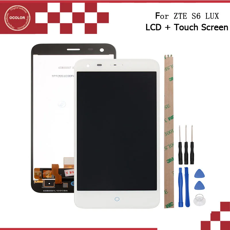 Ocolor для zte Blade S6 Lux ЖК-дисплей и сенсорный экран 5 дюймов аксессуары телефонов +