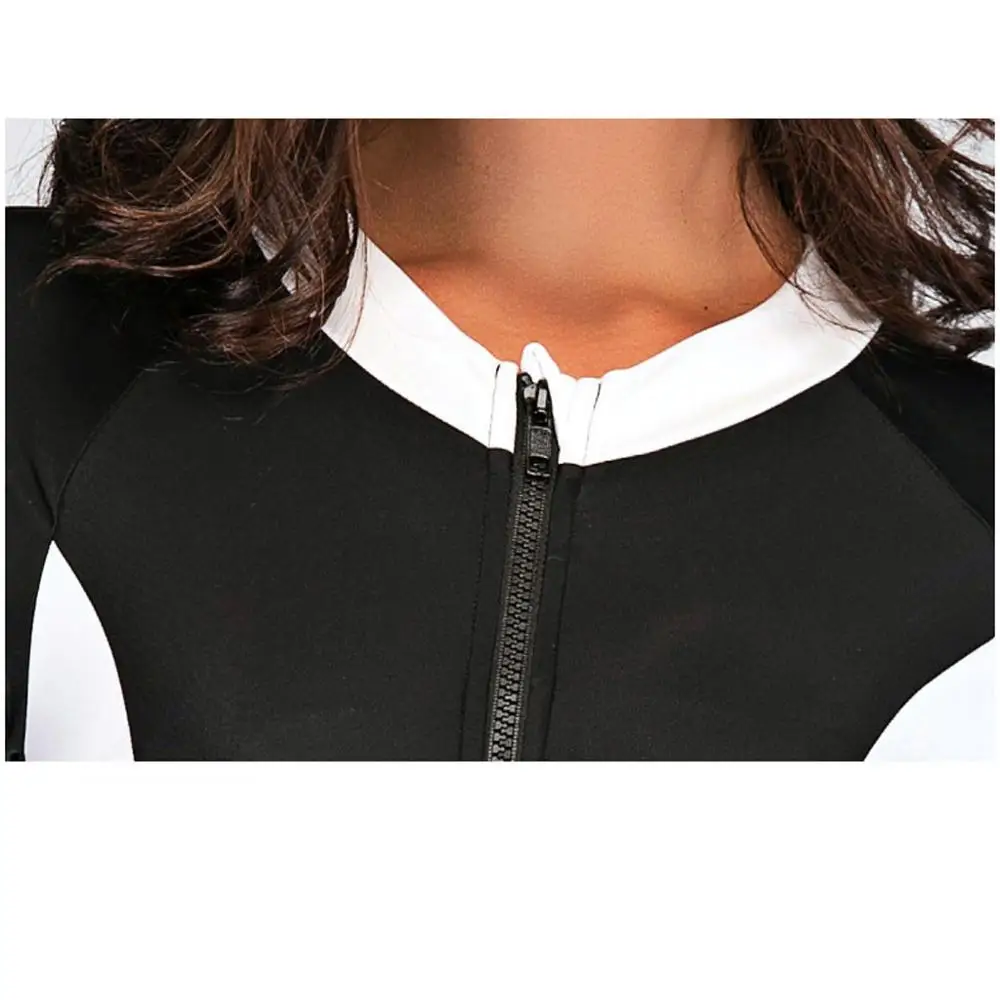 Летние женские водолазный костюм сексуальный с длинными рукавами изображением