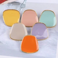 zinc alloy dropping oil square round beads for fashion korean hair jewelry making mini diy accessory hot selling
