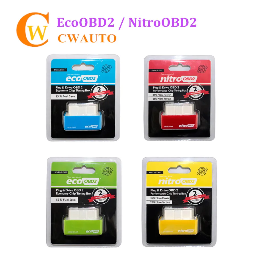 Подключи и Драйв NitroOBD2 EcoOBD2 производительности чип тюнинг коробка для