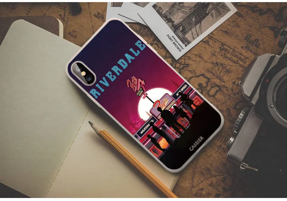 Caseier ривердейл чехол для телефона для iphone 6 6 S 7 8 Plus X XS MAX XR сумки для iphone 10 XR 5 5S SE 6 S 7 8 плюс крышка принципиально Капа чехол