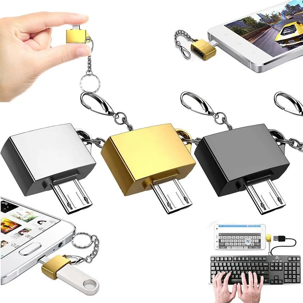 Металл микро к USB2.0 Мини OTG Многофункциональный преобразователь головка для