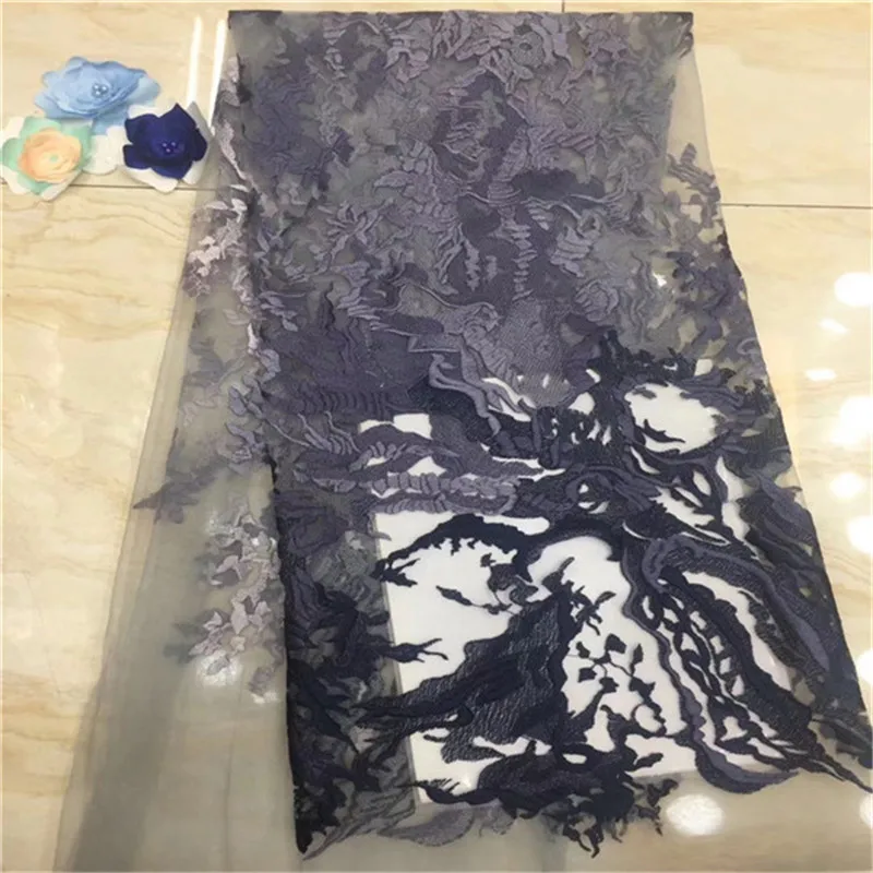 

Nigerian French Lace Fabrics 2019 African Tulle Lace Fabric High Quality African Lace Wedding Fabric For Dress