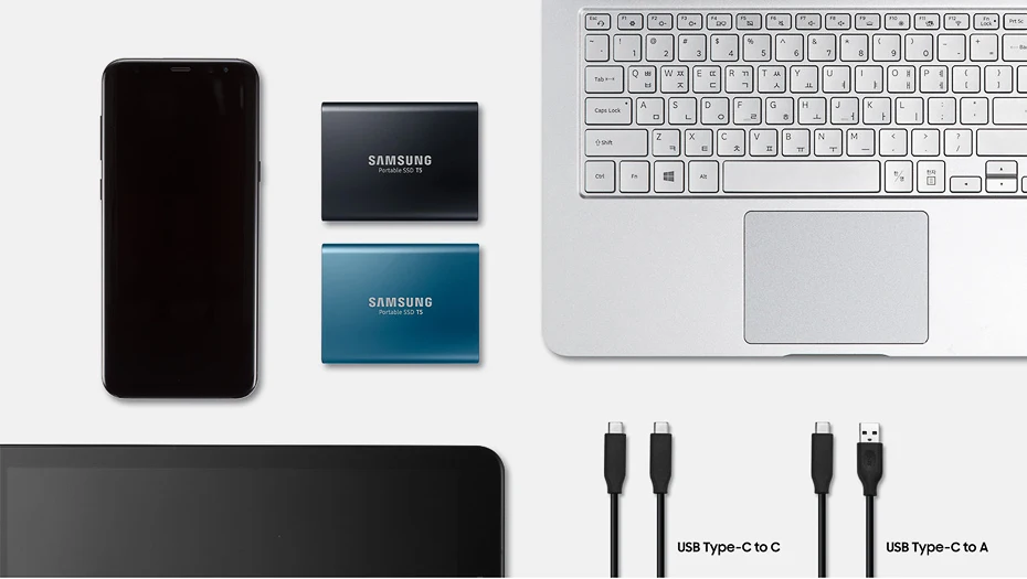 SAMSUNG Внешний SSD T5 USB3.1 USB3.0 250GB 500GB 1 ТБ жесткий диск внешний твердотельный накопитель HDD настольный ноутбук ПК диско Дуро