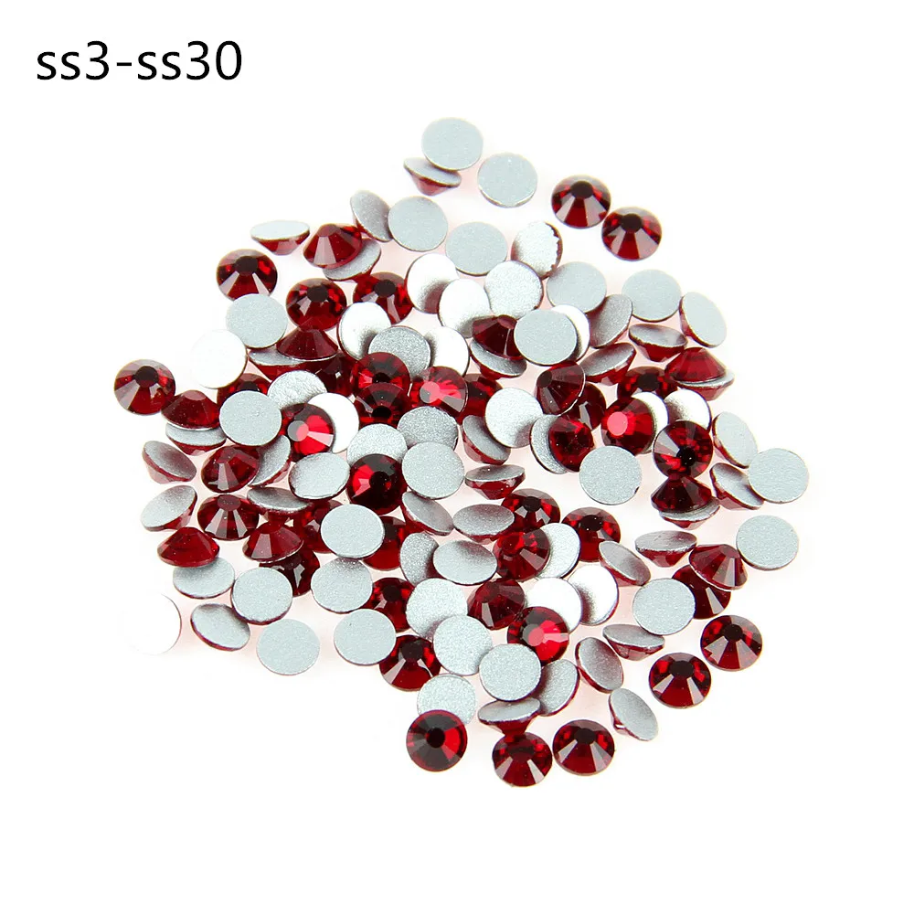 Бесплатная доставка разные размеры кристалл Сиам цвет круглая форма Кристальные