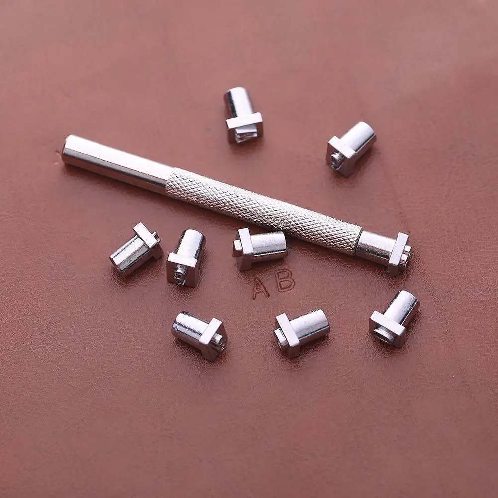 HiMISS 36Pcs Carbon Steel Punch Alphabet Letter Number Stamper Set Metal Leather Tool(Sliver Color) | Дом и сад