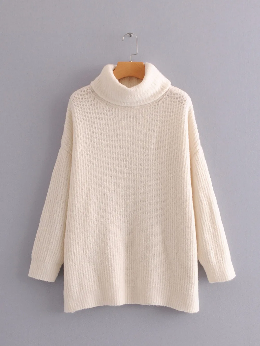 OMCHION Pull Femme Long Sleeve Turtleneck Sweater Women 2018 Winter Korean Solid Thicken Pullover Casual Loose Knit Jumper LMM73 | Женская