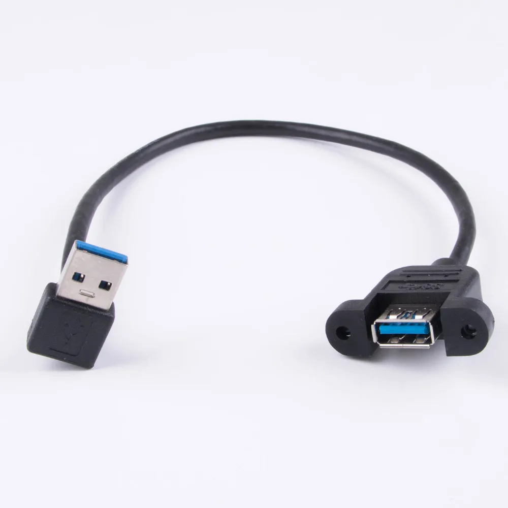 Удлинительный Кабель USB 3 0 с левым и правым наклоном м/0 6 м |