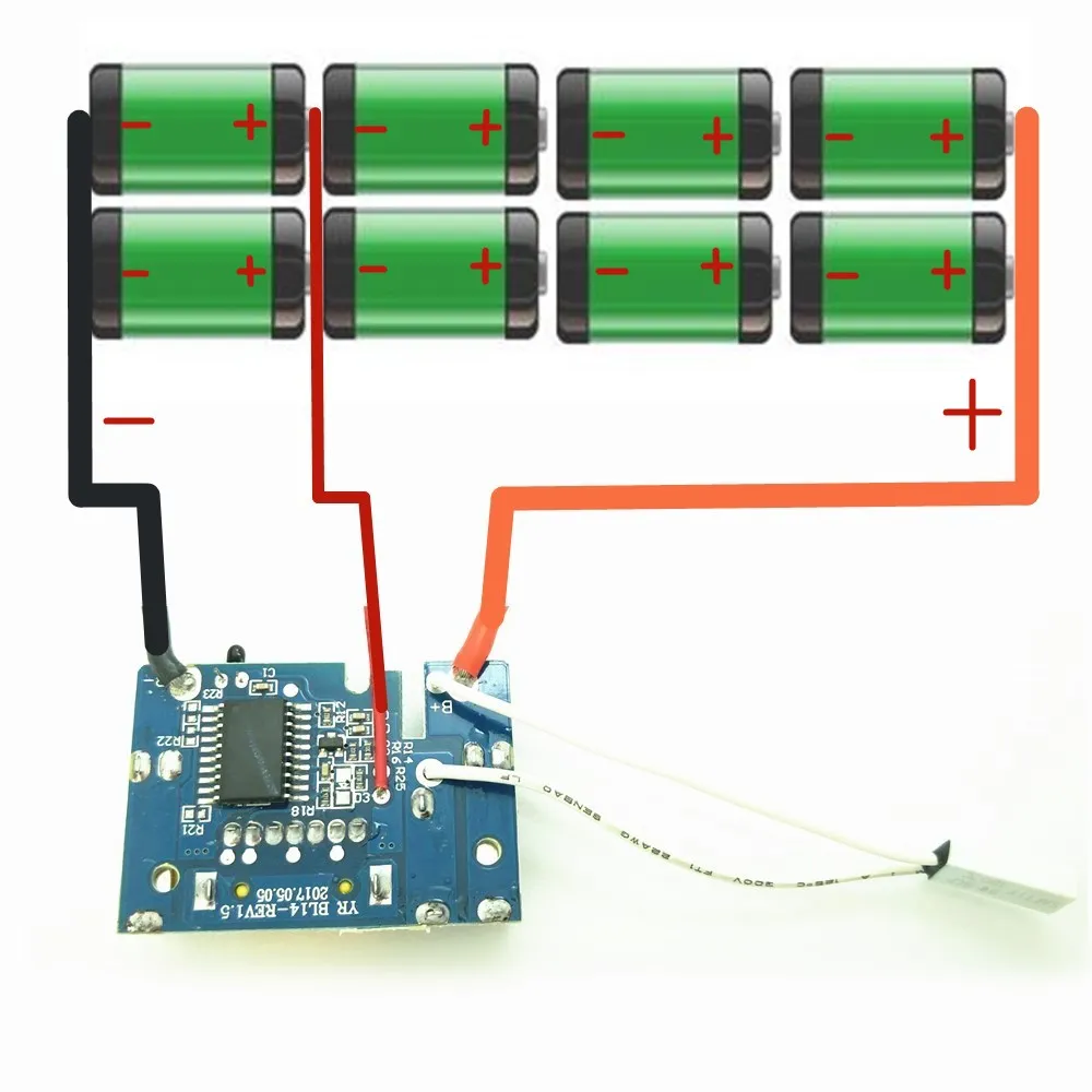 Печатная плата BL1430 для печатной платы литий-ионного аккумулятора Makita 14 4 В Ач BL1460