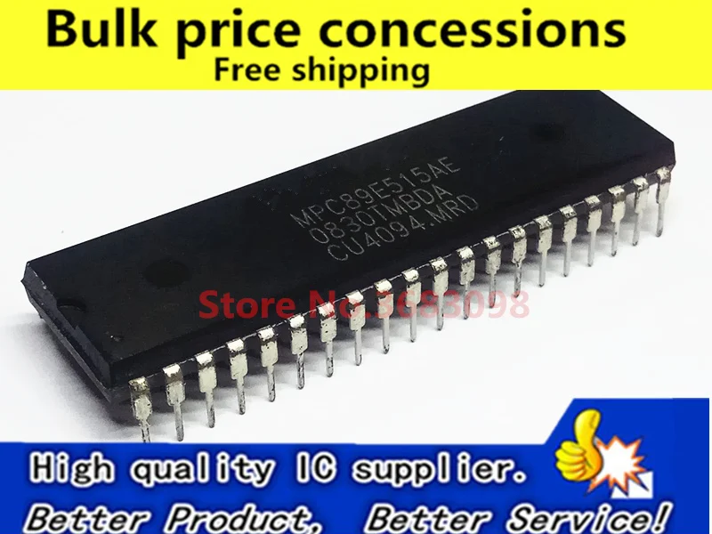 

Free Shipping 10PCS MPC89E515AE MPC89E515 DIP-40 8-bit micro-controller in stock