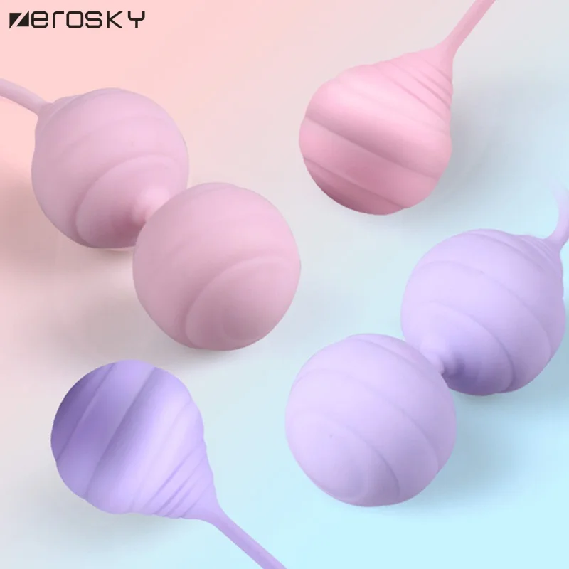 Medical Silicone Kegel Balls Vaginal Muscle Tighten Training Aid Love Ball Sex Toys for Women Zerosky |