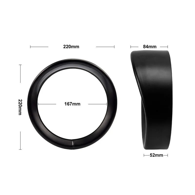 7 дюймов козырек головной светильник головная лампа отделкой красоты кольцо для