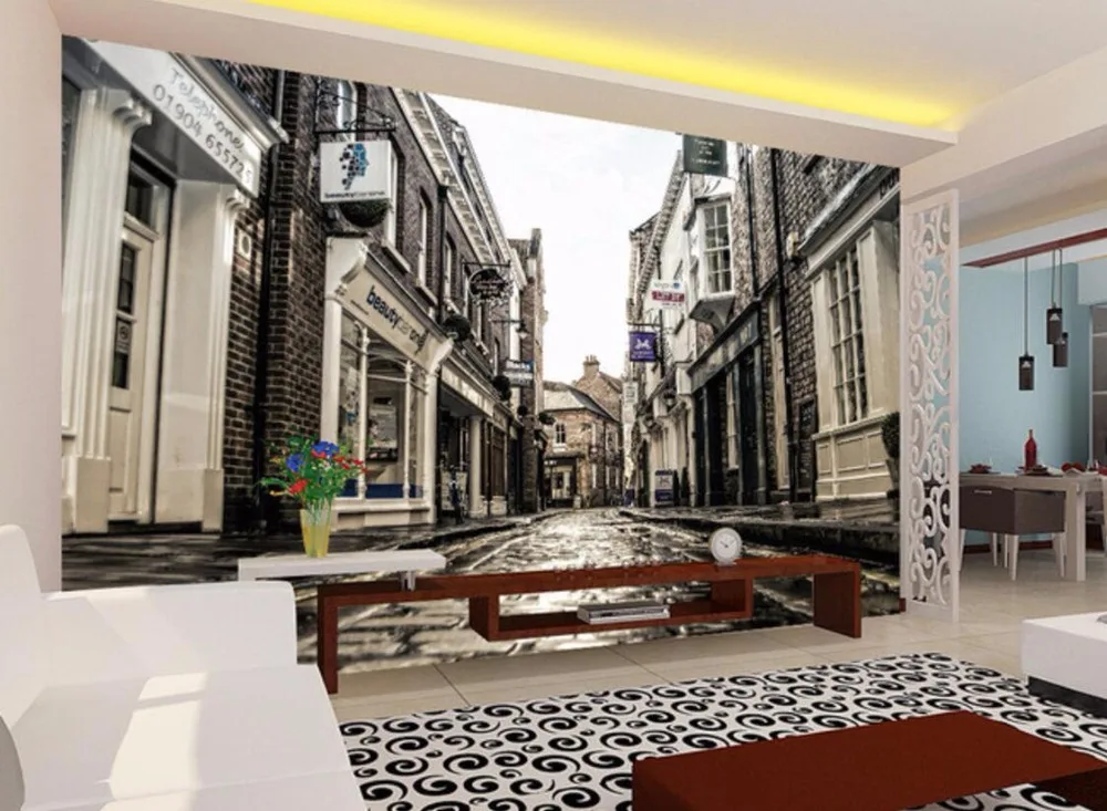 Beibehang пользовательские фото обои 3D европейский город старая улица гостиная спальня фон стены декоративная живопись обои