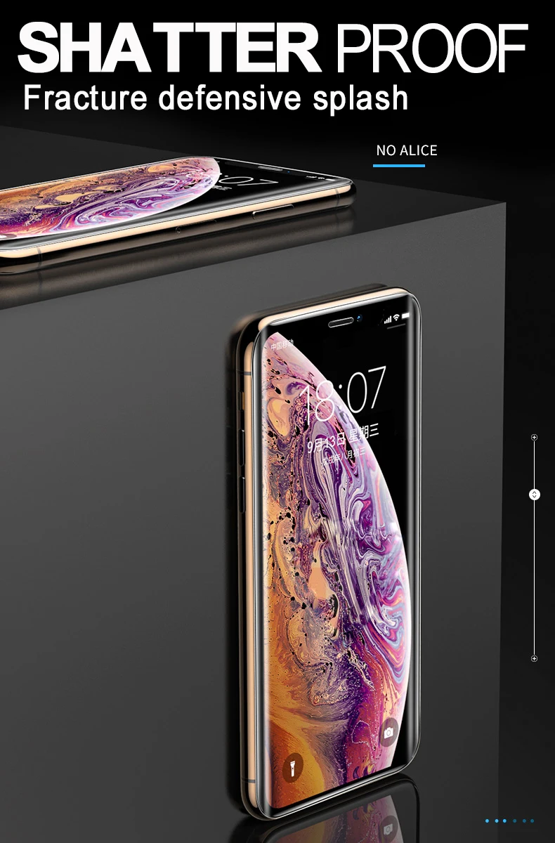 Nano жидкое ультрафиолет закаленное стекло для iPhone 6S 7 8 X XS XR закаленное стекло для iPhone 6 7 8 Plus XSMax защита экрана