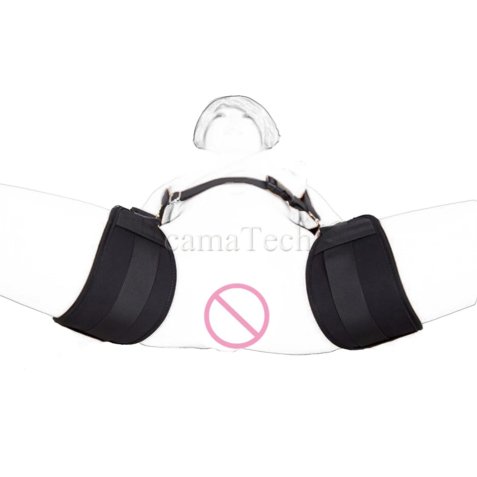 Нейлоновые открытые наручные манжеты camaTech с фиксацией на бедре ремни