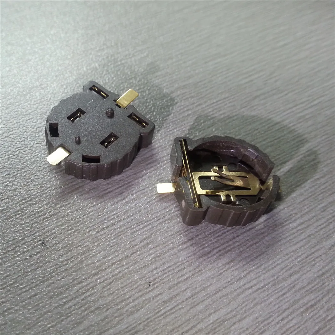 10 шт. держатель батареи CR1220 CR1225 3 в SMD посылка с покрытием и температурой|Кабельные