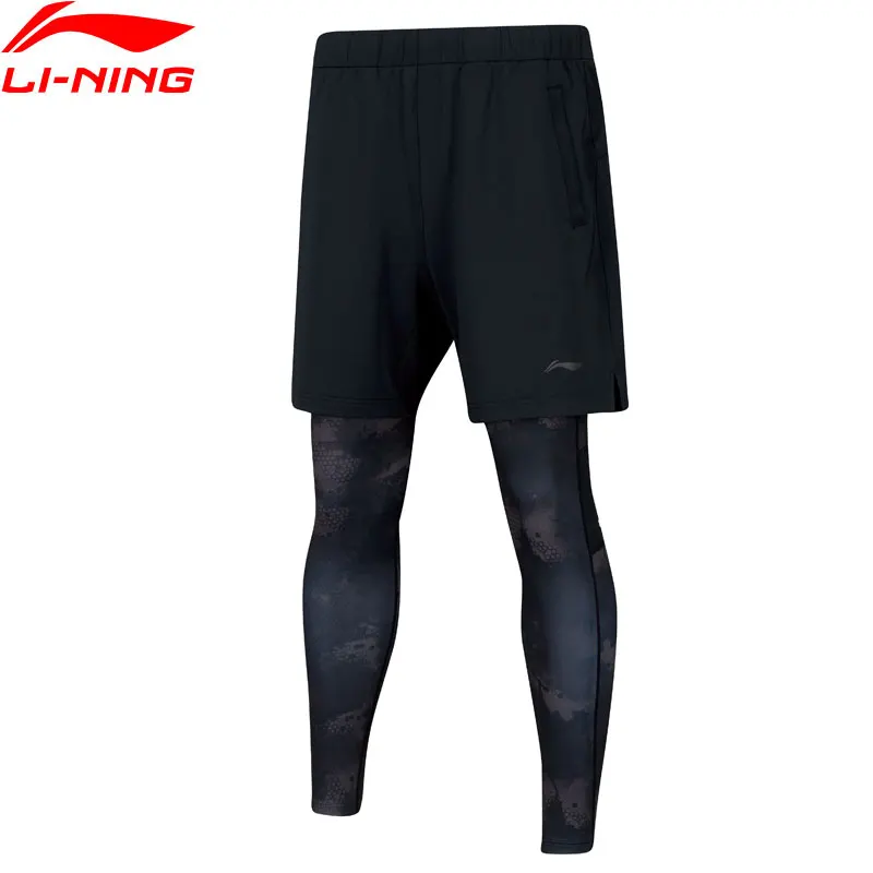 Мужские спортивные брюки Li Ning серия бадминтон эластичные дышащие штаны из