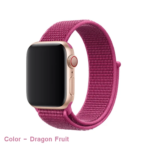 33-Dragon Fruit Спортивный ремешок-петля для apple watch 4, 5, 3, 44 мм, 40 мм, correa, 42 мм, 38 мм, iwatch, браслет, дышащий, apple, Аксессуары для часов - Цвет ремешка: 33-Dragon Fruit