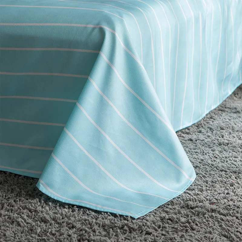 Паркшин Облачное покрывало с узором Голубое Нижнее белье в полоску 2 наволочками