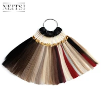 neitsi human hair 30 color ringscolor charts for human hair extensions salon hair dyeing sample can be dyed fast shipping