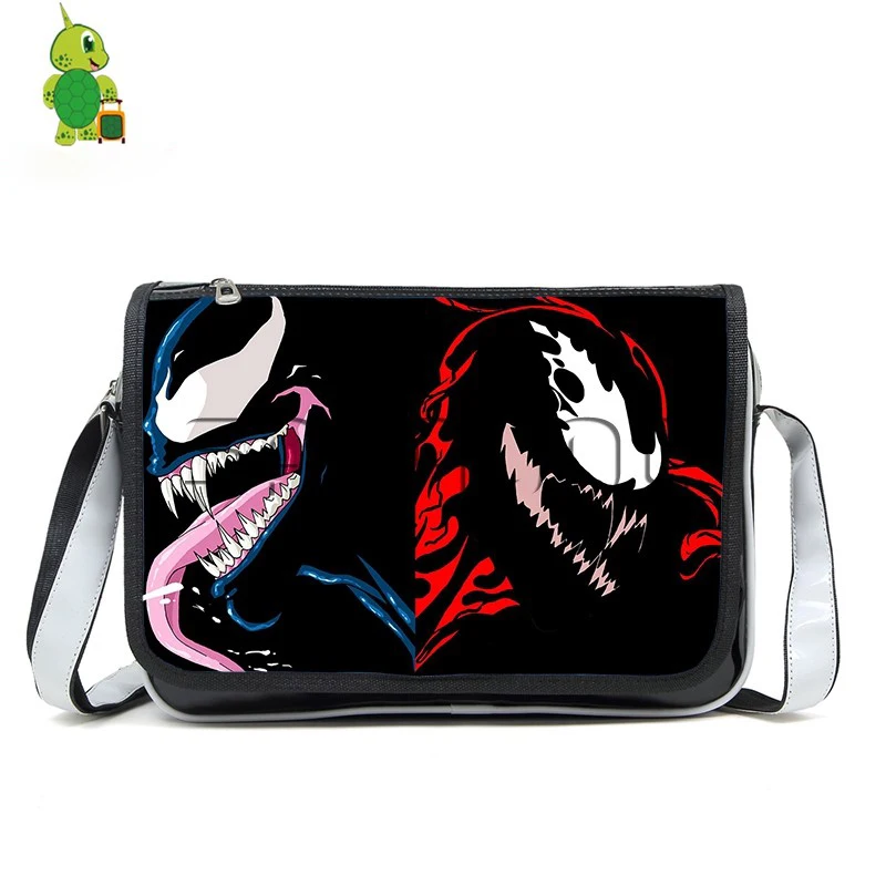 Сумка через плечо из искусственной кожи Spiderman Venom Vs Carnage женские и мужские сумки