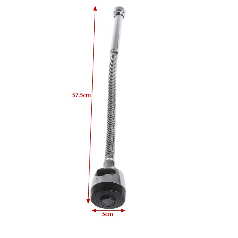 

Kitchen Bar Faucet Hose Double Hole Water Zinc Alloy Replacement Tap 48cm