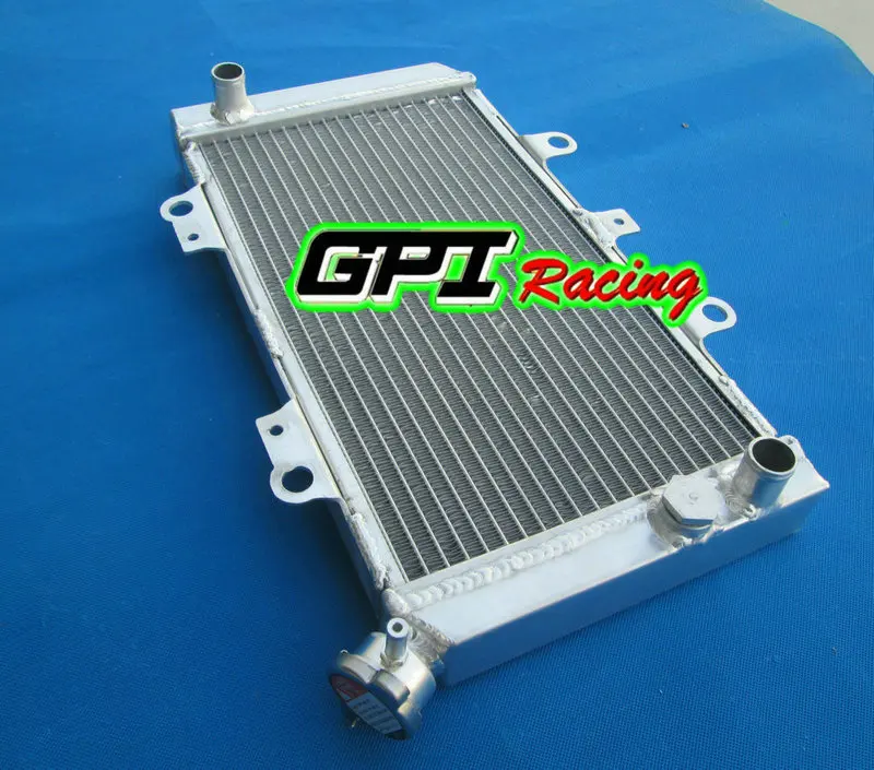 GPI алюминиевый гоночный радиатор + шланг для ATV YAMAHA GRIZZLY 660 4x4 YFM660 2002-08 2003 2004 2005 2006 2007