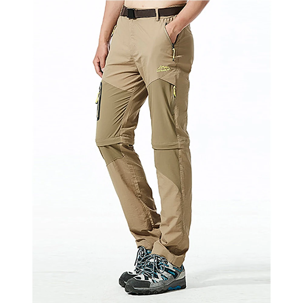 Мужские быстросохнущие съемные походные Стрейчевые штаны для походов на