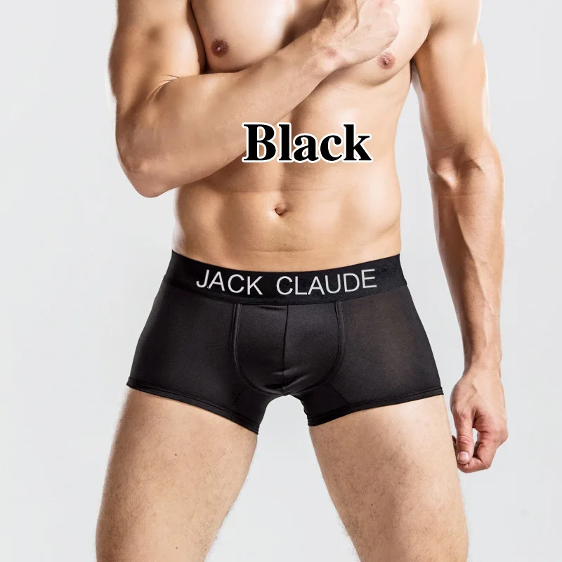 10 Pcs Black 10 шт. Джек Клода, мужское нижнее белье, боксеры, Брендовые мужские боксеры, шорты из модала, сексуальные мужские боксеры, 10 шт., нижнее белье для мужчин, трусы - Цвет: 10 Pcs Black