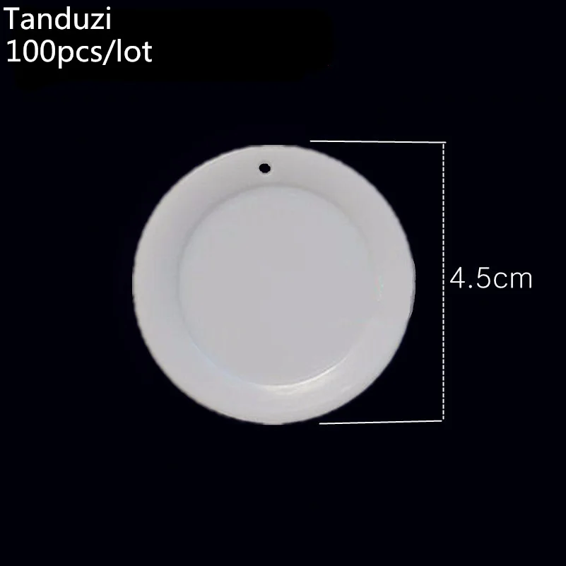 Tanduzi 100 шт. Оптовая Продажа Kawaii имитация торта белая тарелка десертная