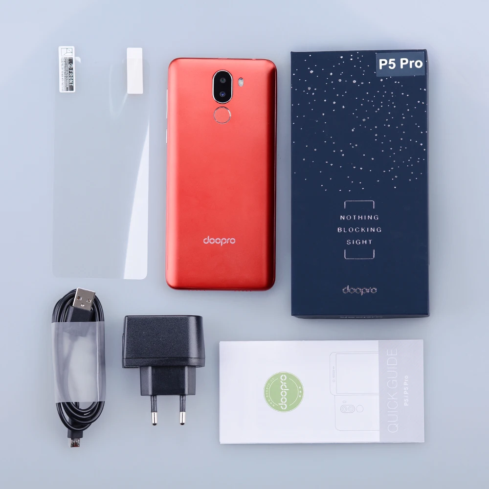 Отпечатков пальцев Doopro P5 Pro 4 г Android 7 0 смартфон 5 ''HD MT6737 ядра сотовый телефон 2 ГБ