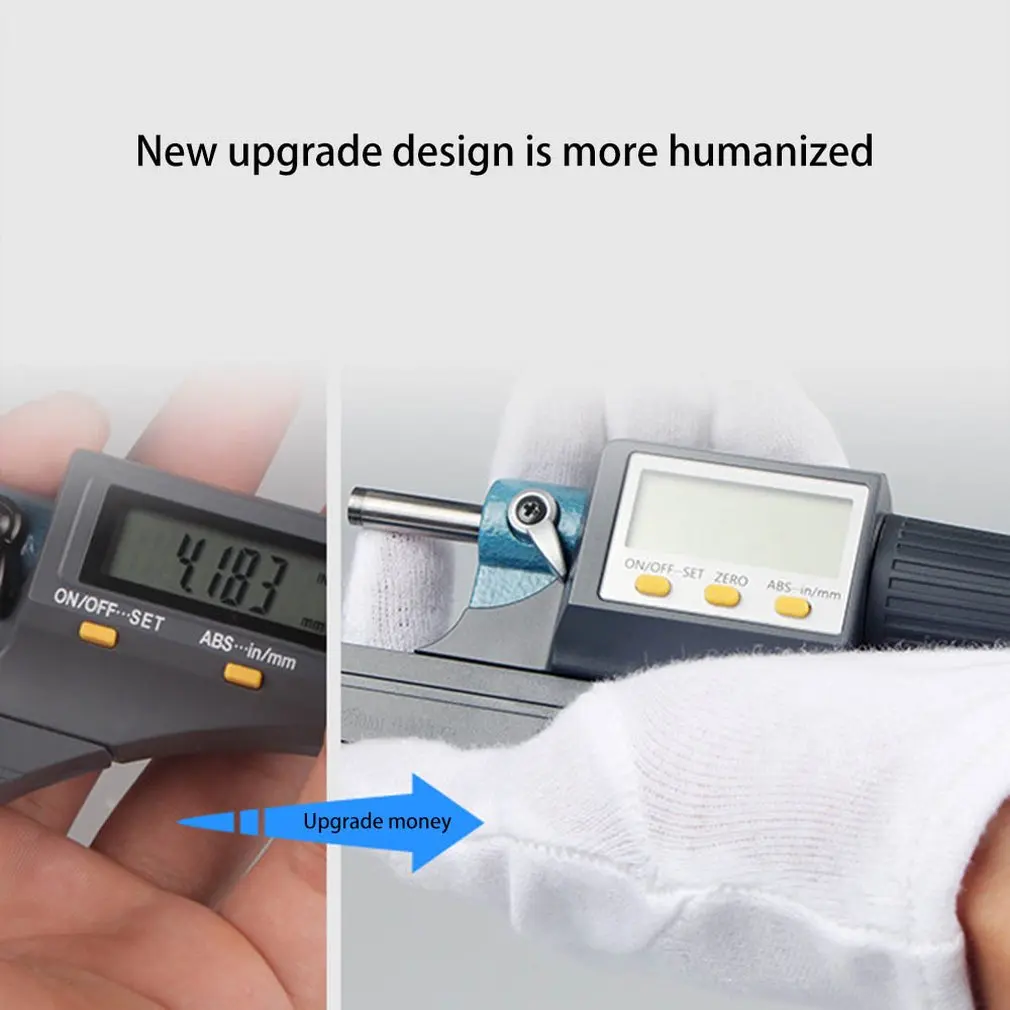 Цифровой Электронный микрометр ABS &amp нержавеющая сталь lcd суппорт портативный