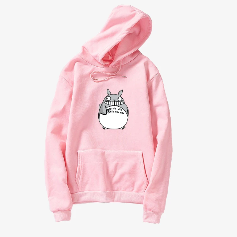 

Kawaii Totoro Cartoon Print Hoodies Women Lovely Loose Hooded Sweatshirt Casual Fleece Harajuku Pullovers Clothes Sudadera Mujer