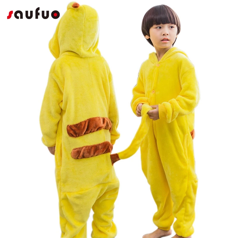 Flannel Hoodie Pajamas Kigurumi Costume For Kids Children Unisex Winter Home Cartoon Pyjama Anime Onesie Women Sleepwear Pijama |