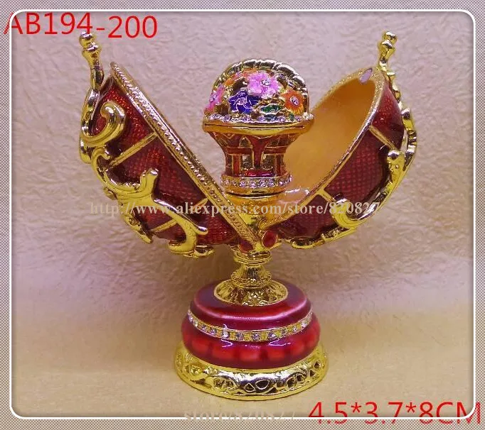 Пасхальное яйцо faberge коробка для безделушек ювелирных изделий хранения