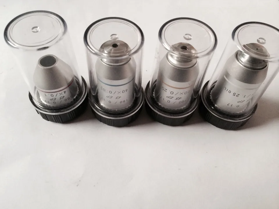 

4X Optical 195N Medical LabBiological Bio-Microscope Semi Plan Achromatic Objective Lens 160/0.17 with Thread Diameter 20.2mm
