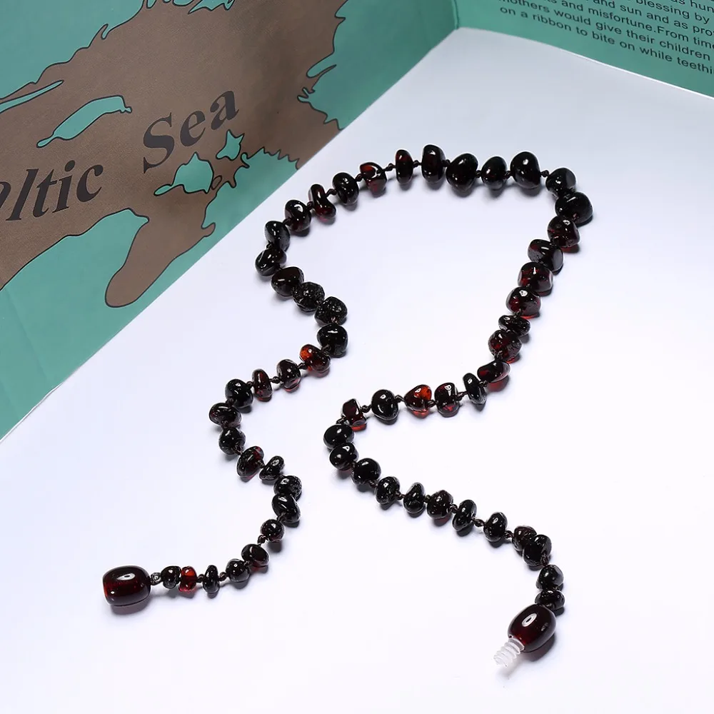 Baltic Amber Teething necklace/браслет для мальчика(вишня)-ручная работа в литовском стиле-Проверено лабораторией подлинный-3 размера