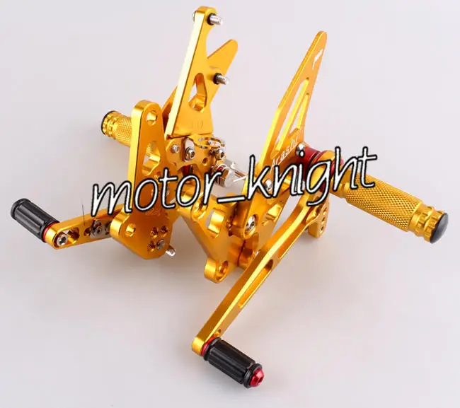 Комплект задних подножек для мотоцикла Hayabusa GSX1300R 1999-2007 Golden | Автомобили и