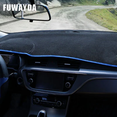 Приборной панели автомобиля охватывает мат для hyundai Santa Fe 2006-2012 лет левым dashmat pad Даш крышка авто аксессуары для приборной панели - Название цвета: Синий