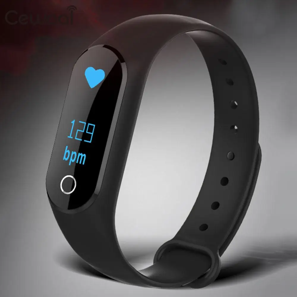 Водонепроницаемый умный браслет Bluetooth наручный с трекером сна Сидячий