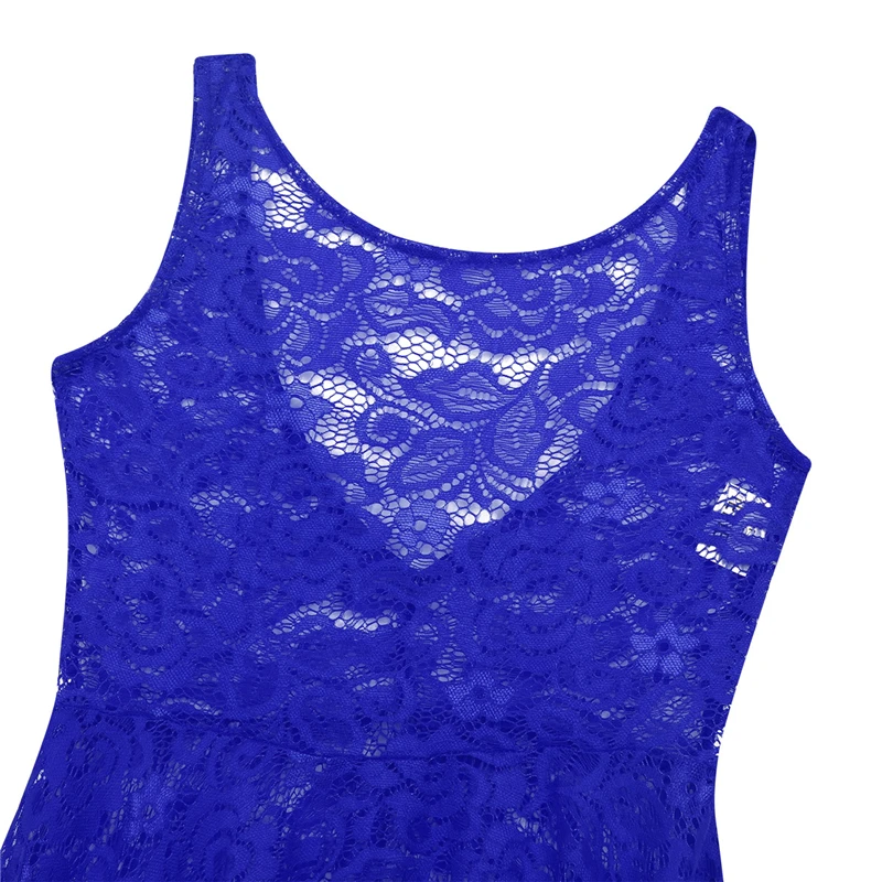 Для детей и подростков кружево с цветочным мотивом платье для танцев топами