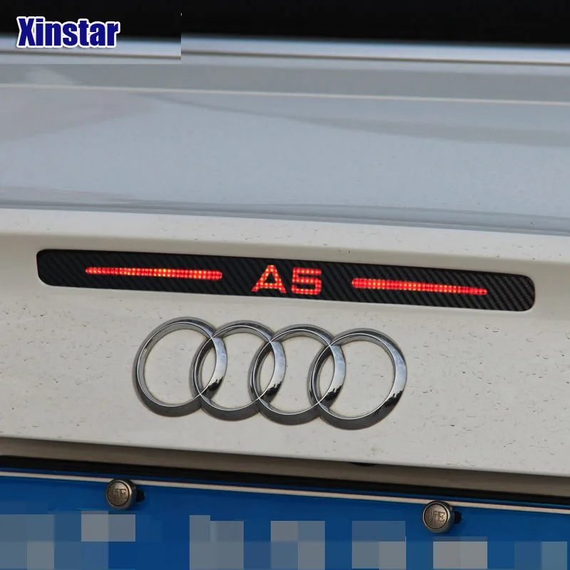 

Carbon fiber the third car brake light sticker for Audi A5