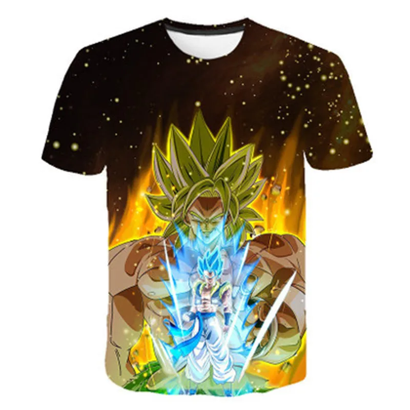 TS3214 Новинка года, Детская футболка с 3d принтом Dragon Ball DBZ Bulma Super Saiyan vegeta футболка с японским аниме летняя модная детская футболка - Цвет: TS3214