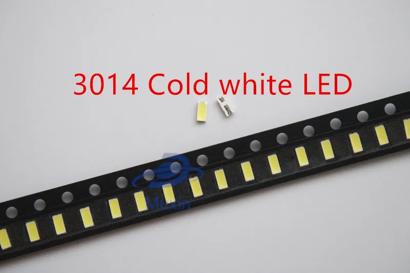 50 шт./лот 3014 SMD светодиодный чип холодный белый ультра яркий 0 1 Вт 9 13 лм 30 мА 3 в